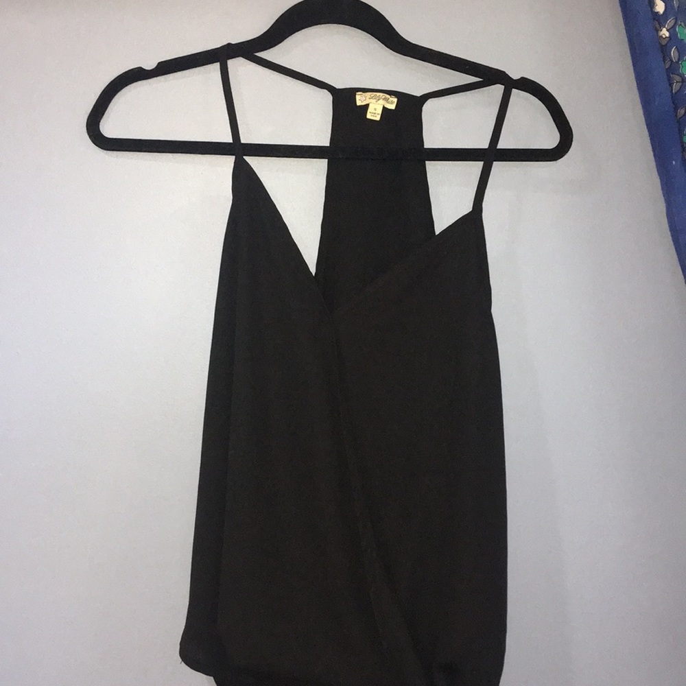 Lily White Black tank